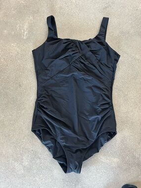 Black one piece swimsuit
